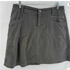 Kuhl Vala Gray Cargo Skirt Sz 6